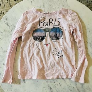 Gap T-shirt long sleeve pink size 10